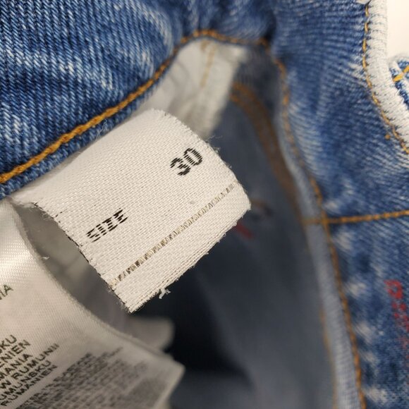 Diesel 2019 D Strukt Men's Mid Rise Skinny Light Wash Denim Jeans Size 30x30 - Picture 3 of 13